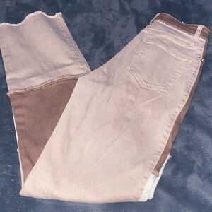 Hollister Ultra high rise dad jean(vintage stretch) patch jeans